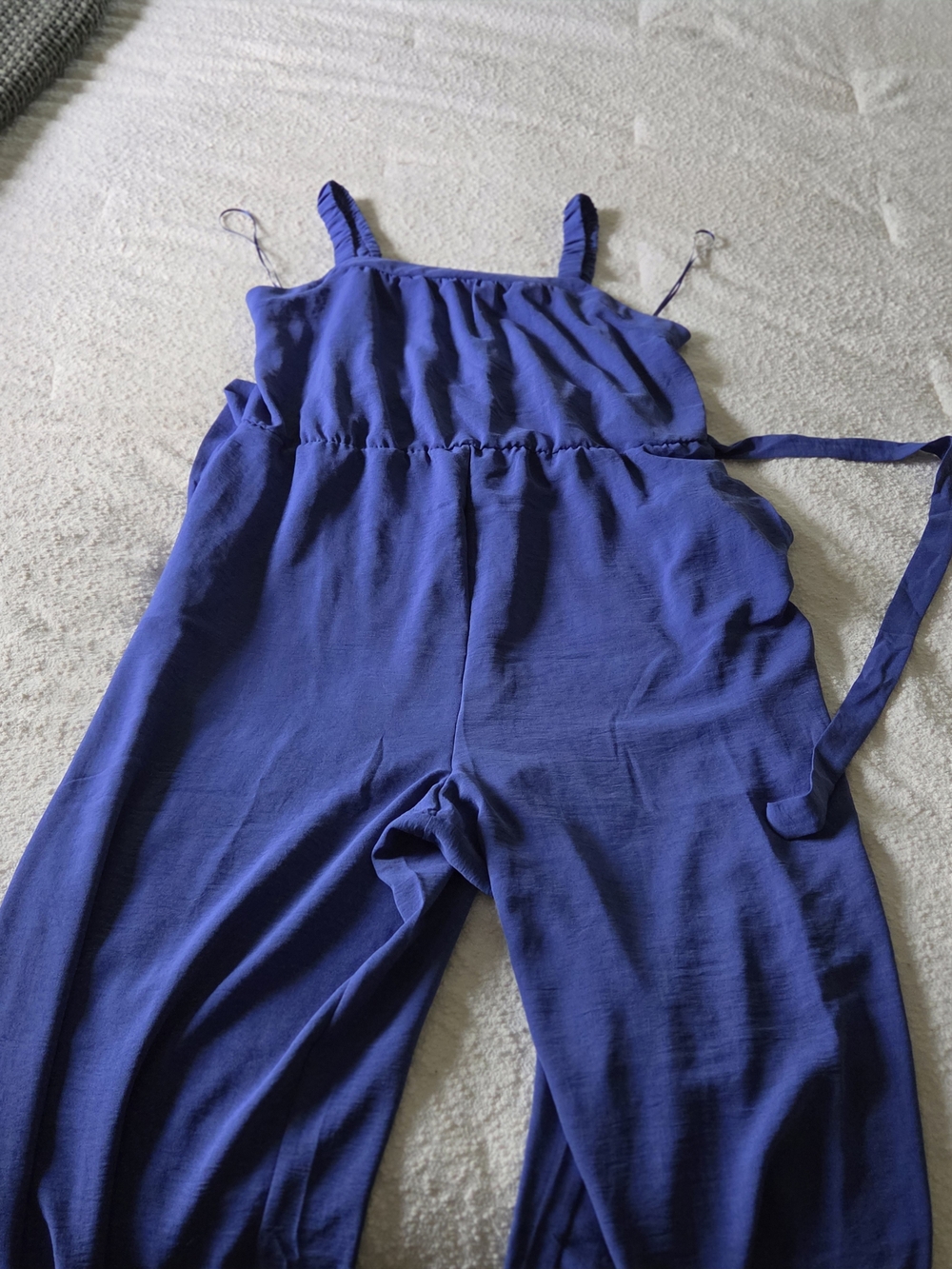 Maurices Royal Blue Solid & Floral Jumpsuits - Picture 3 of 5